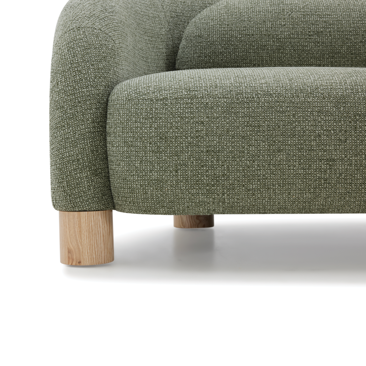 Sofa 2C Oliva con Cojín Lumbar Verde