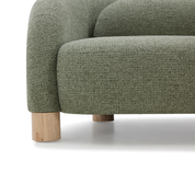 Sofa 2C Oliva con Cojín Lumbar Verde