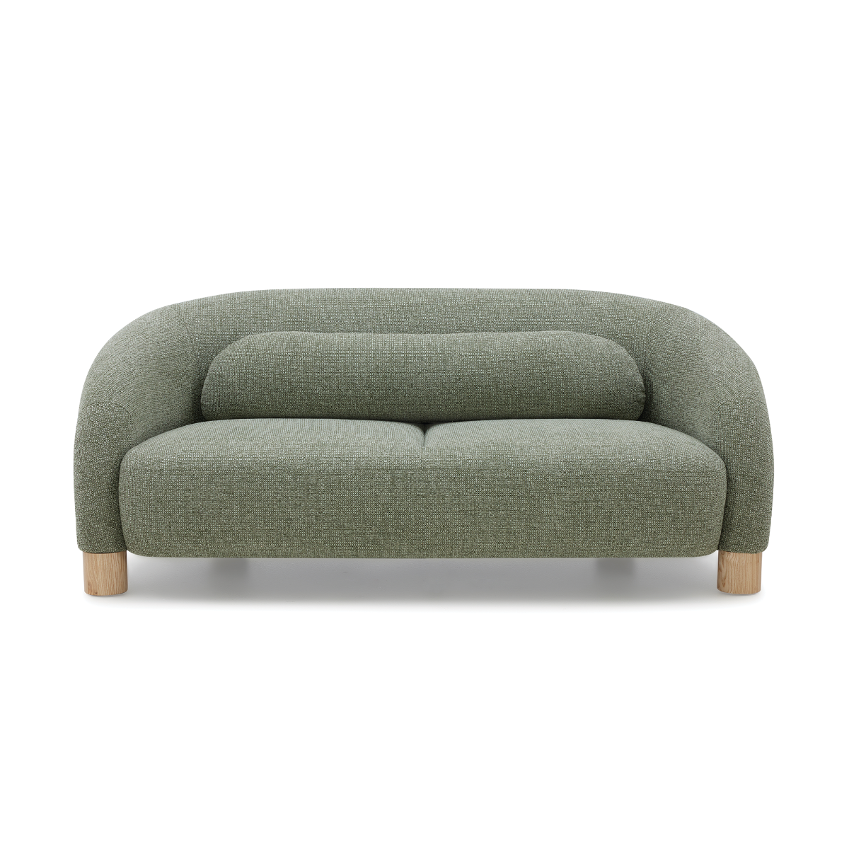 Sofa 2C Oliva con Cojín Lumbar Verde