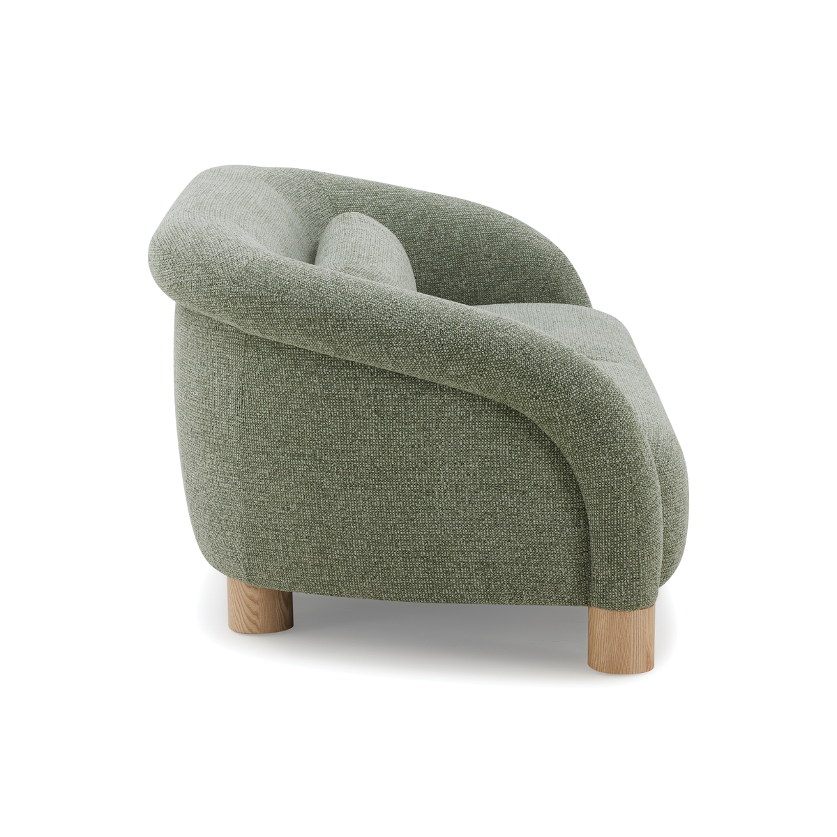Sofa 2C Oliva con Cojín Lumbar Verde