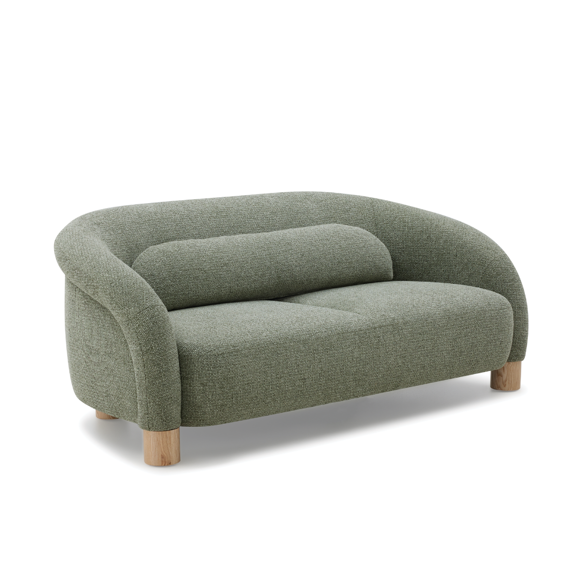 Sofa 2C Oliva con Cojín Lumbar Verde