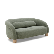 Sofa 2C Oliva con Cojín Lumbar Verde