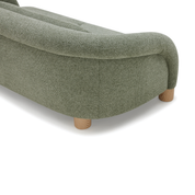 Sofa 2C Oliva con Cojín Lumbar Verde