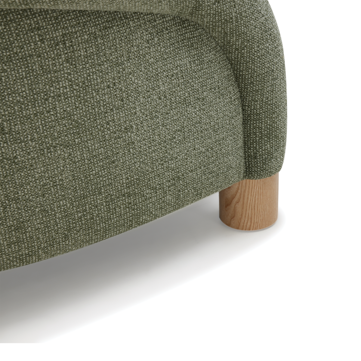 Sofa 2C Oliva con Cojín Lumbar Verde