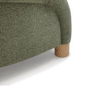 Sofa 2C Oliva con Cojín Lumbar Verde