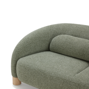 Sofa 2C Oliva con Cojín Lumbar Verde