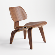 Sillón LCW Eames Walnut.