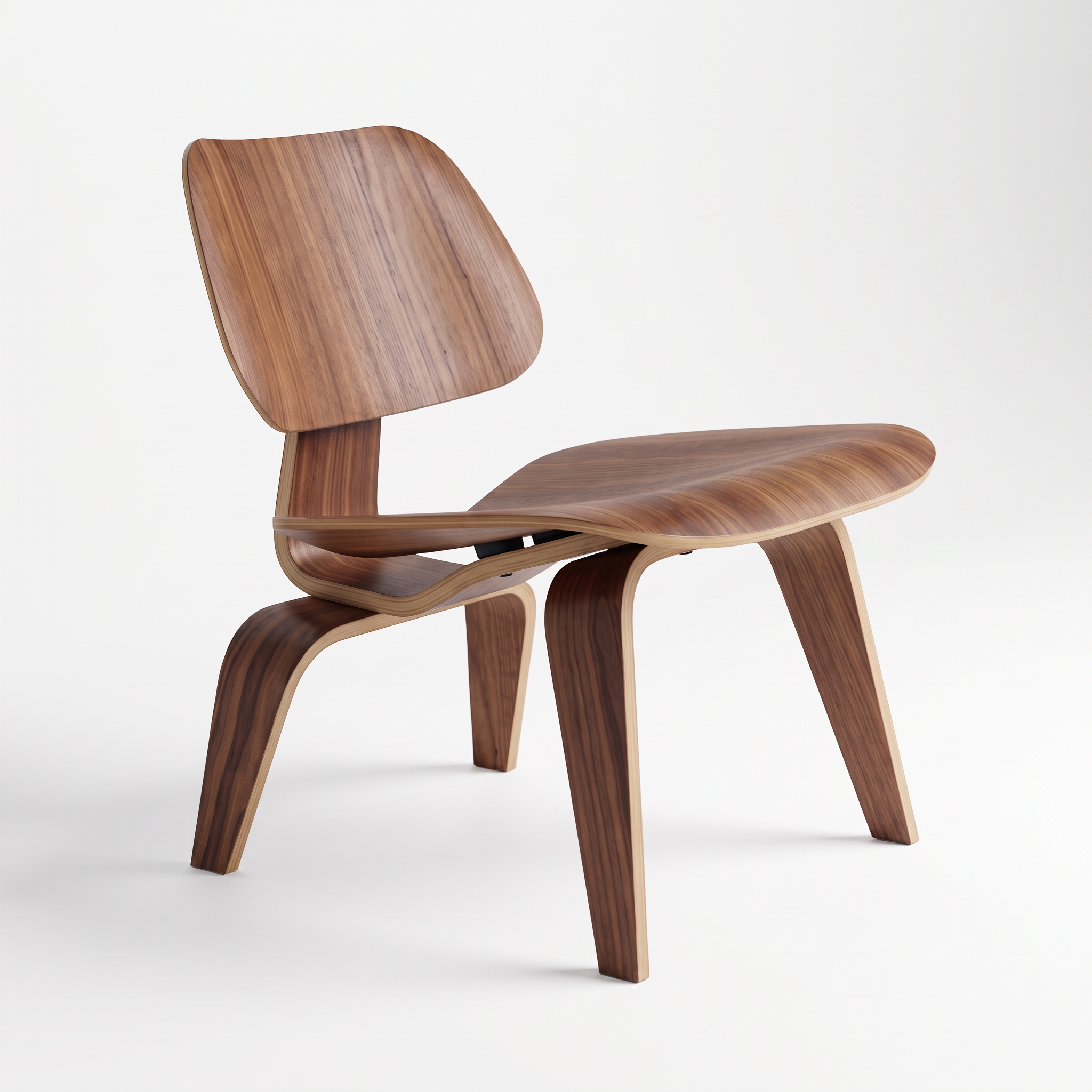 Sillón LCW Eames Walnut.