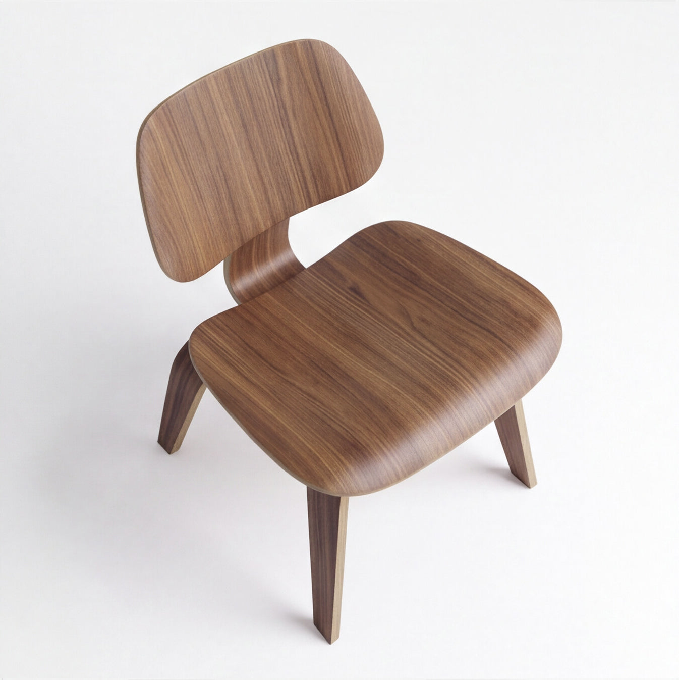 Sillón LCW Eames Walnut.