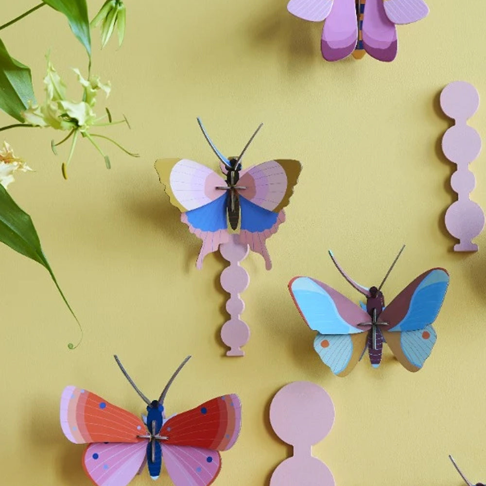 Mariposa con Borde Dorado