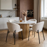 Mesa Comedor Maurice II Mármol Blanco