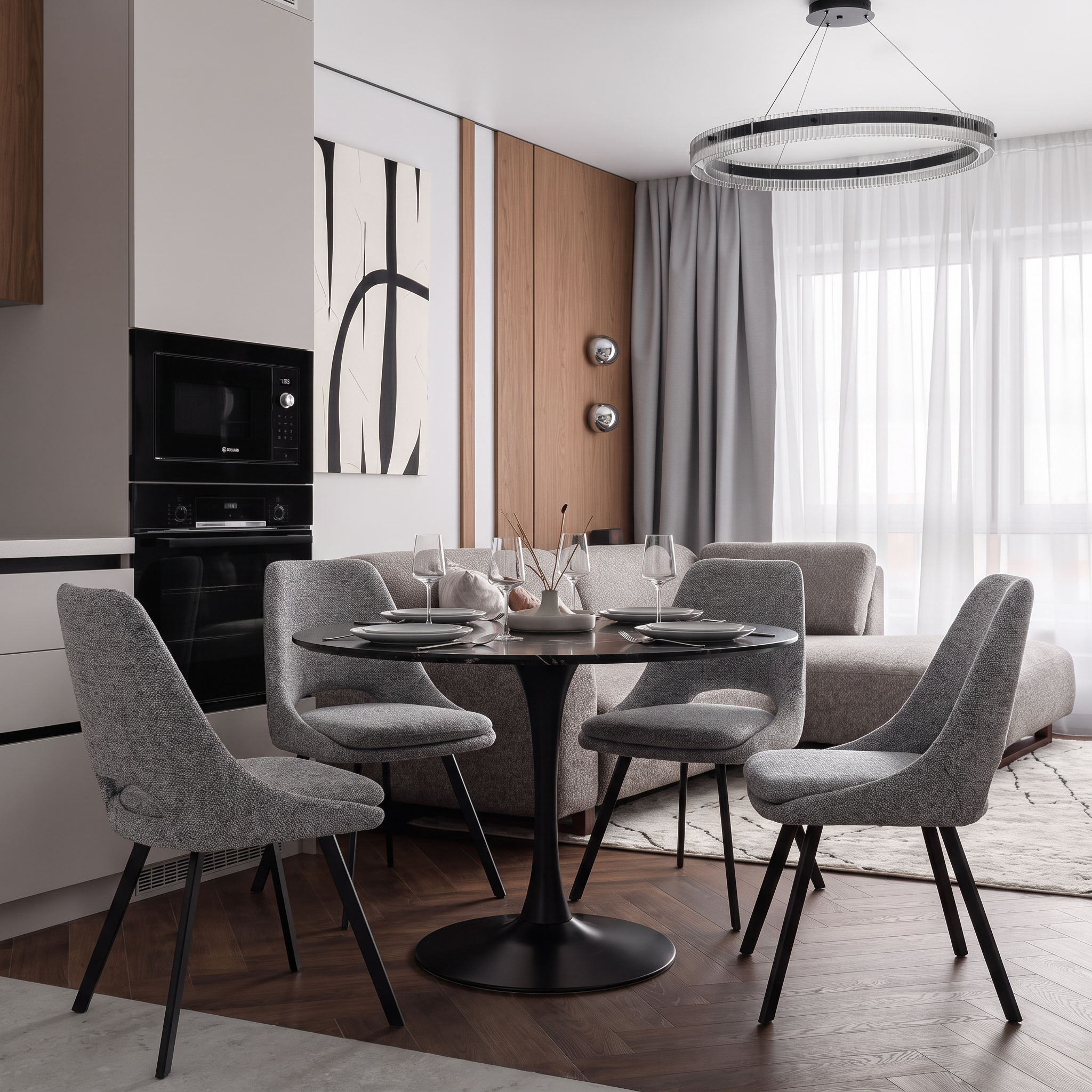 Silla Comedor Dane Gris Mix