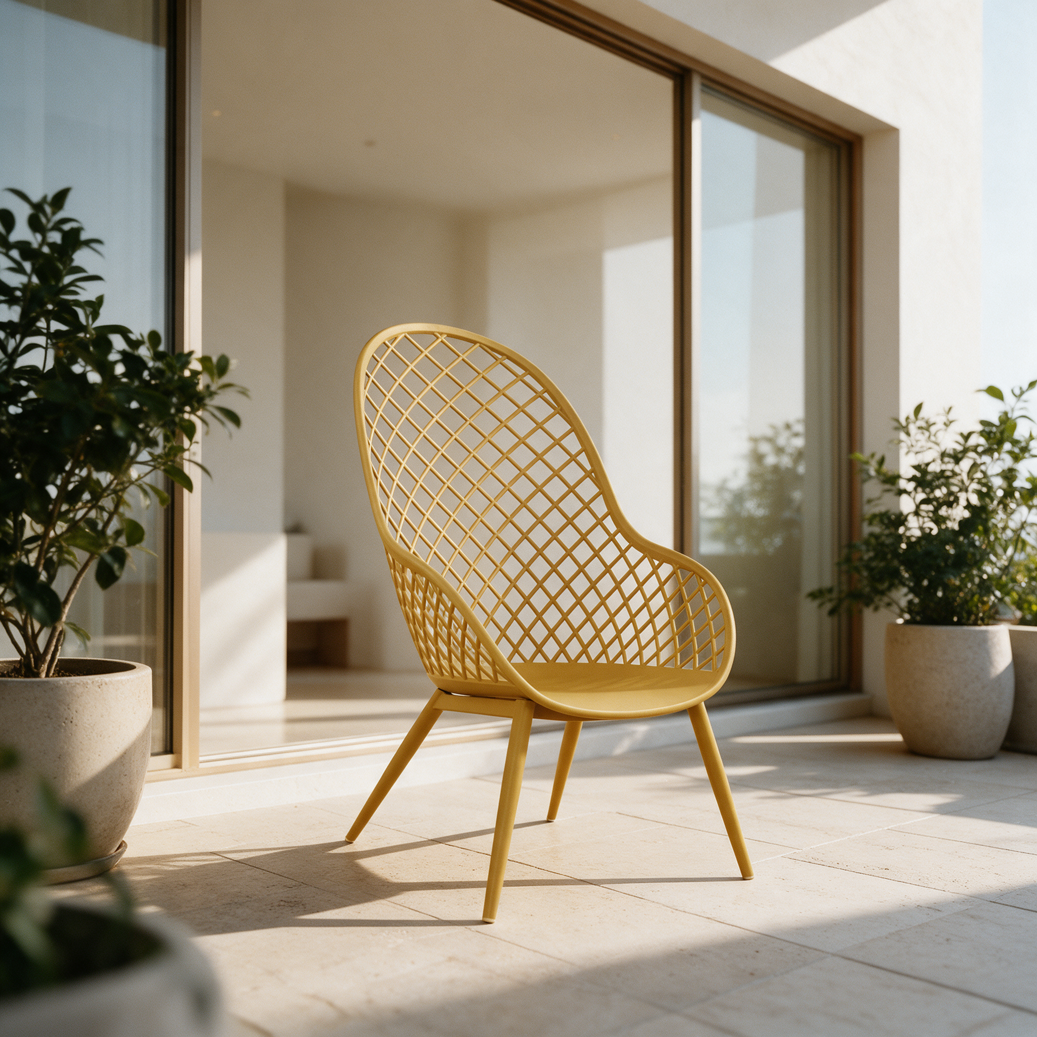 Sillón de terraza Serena Mostaza
