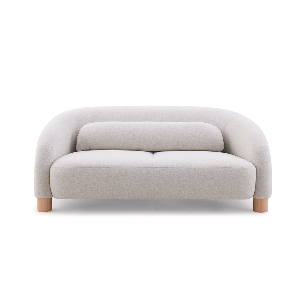 Sofa 2C Oliva con Cojín Lumbar Beige