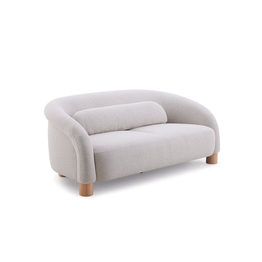 Sofa 2C Oliva con Cojín Lumbar Beige