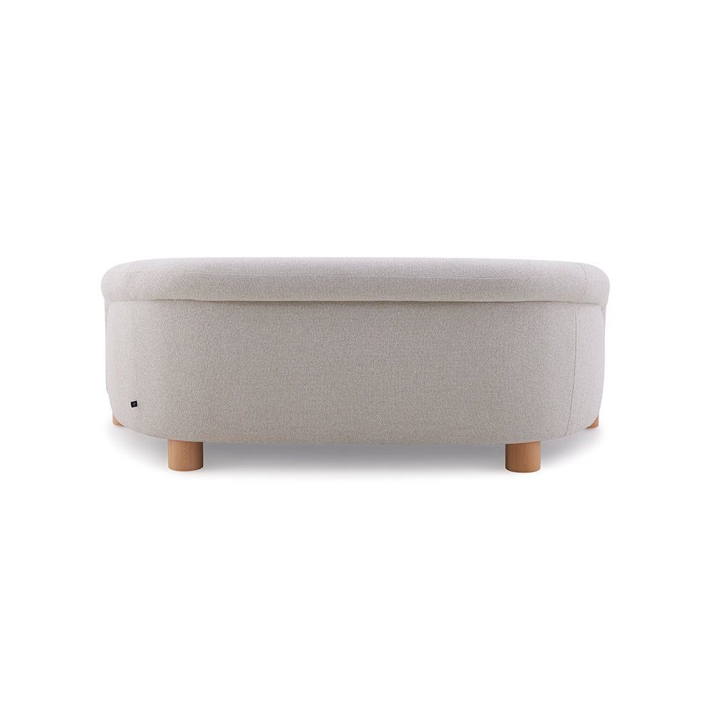 Sofa 2C Oliva con Cojín Lumbar Beige