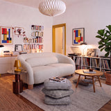 Sofa 2C Oliva con Cojín Lumbar Beige