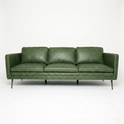 Sofa Cuero 3C Tesa Verde Ingles