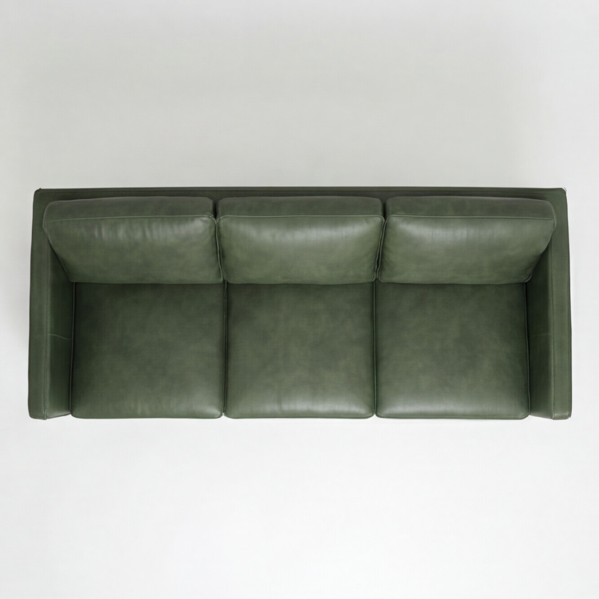 Sofa Cuero 3C Tesa Verde Ingles