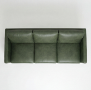 Sofa Cuero 3C Tesa Verde Ingles