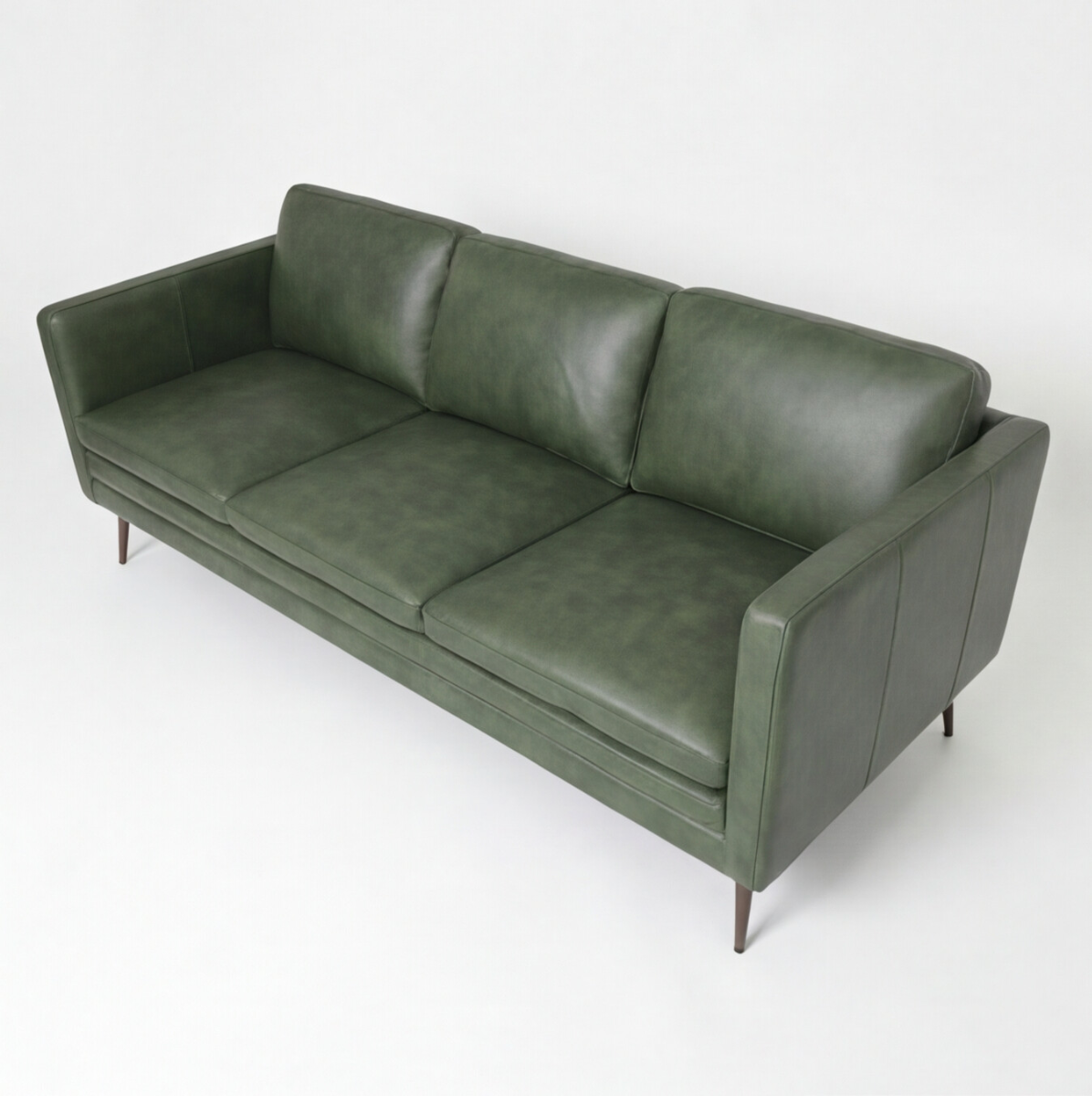 Sofa Cuero 3C Tesa Verde Ingles