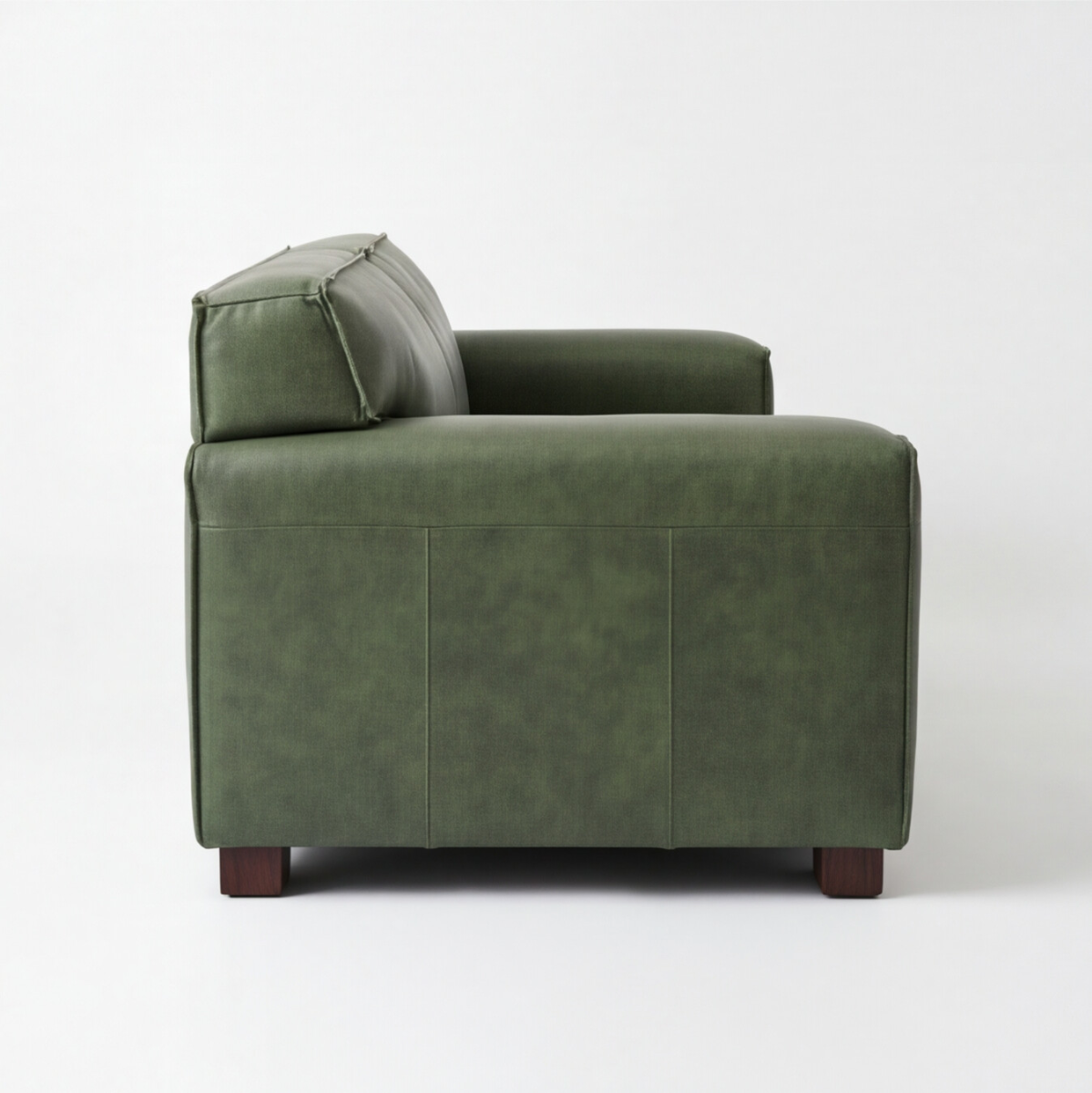 Sofa Cuero 3C Ayme Verde Ingles