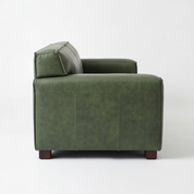 Sofa Cuero 3C Ayme Verde Ingles