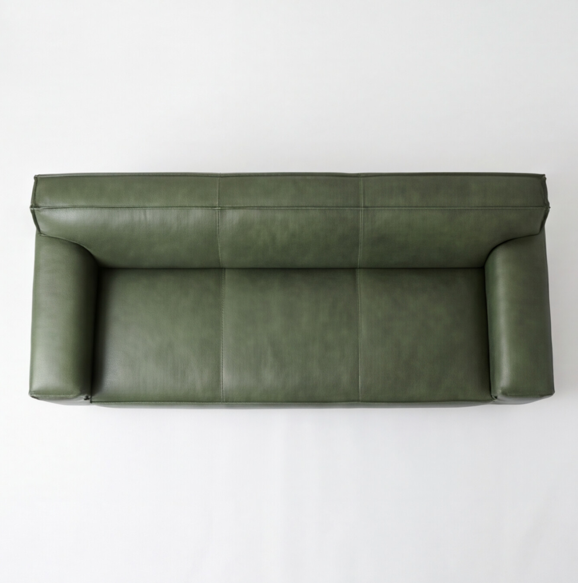 Sofa Cuero 3C Ayme Verde Ingles