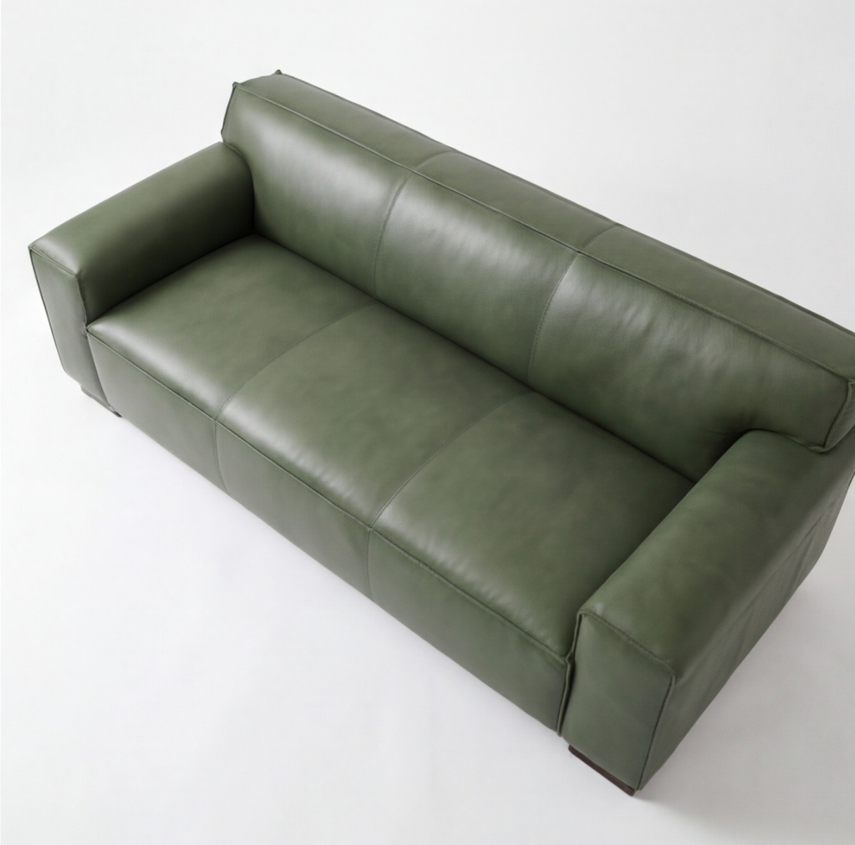 Sofa Cuero 3C Ayme Verde Ingles