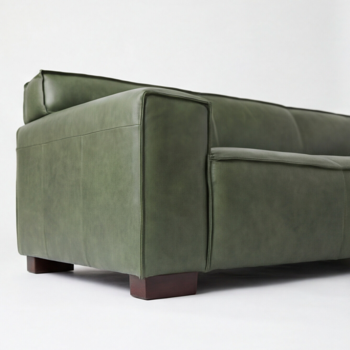 Sofa Cuero 3C Ayme Verde Ingles