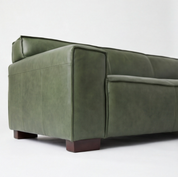 Sofa Cuero 3C Ayme Verde Ingles