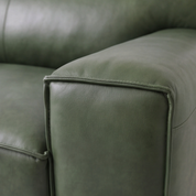 Sofa Cuero 3C Ayme Verde Ingles