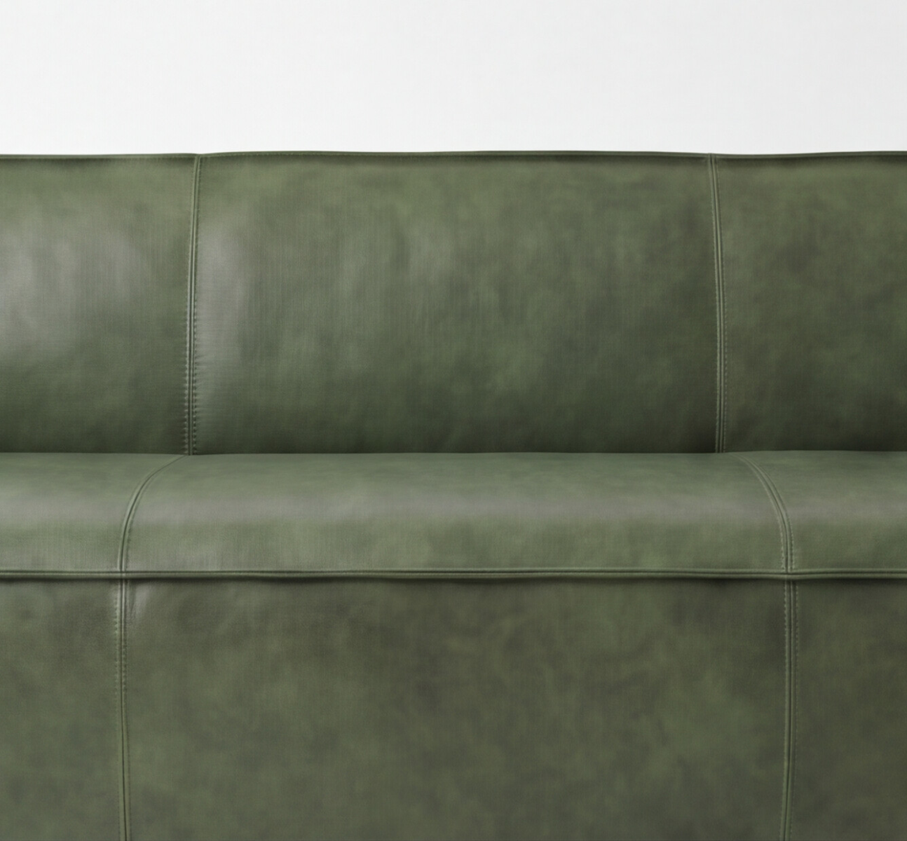 Sofa Cuero 3C Ayme Verde Ingles
