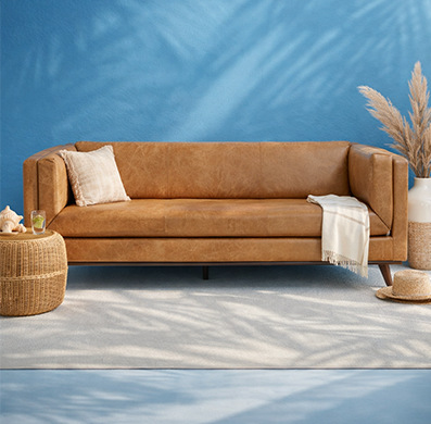Sofa Cuero 3C Neel Camel