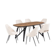 Mesa de Comedor Kota L Semi Burnt