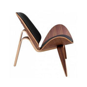 Sillón Shell Madera Cuero