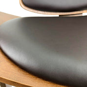 Sillón Shell Madera Cuero