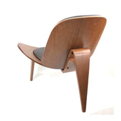 Sillón Shell Madera Cuero