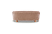 Sofa 2,5C Oliva con Cojín Lumbar Rosado