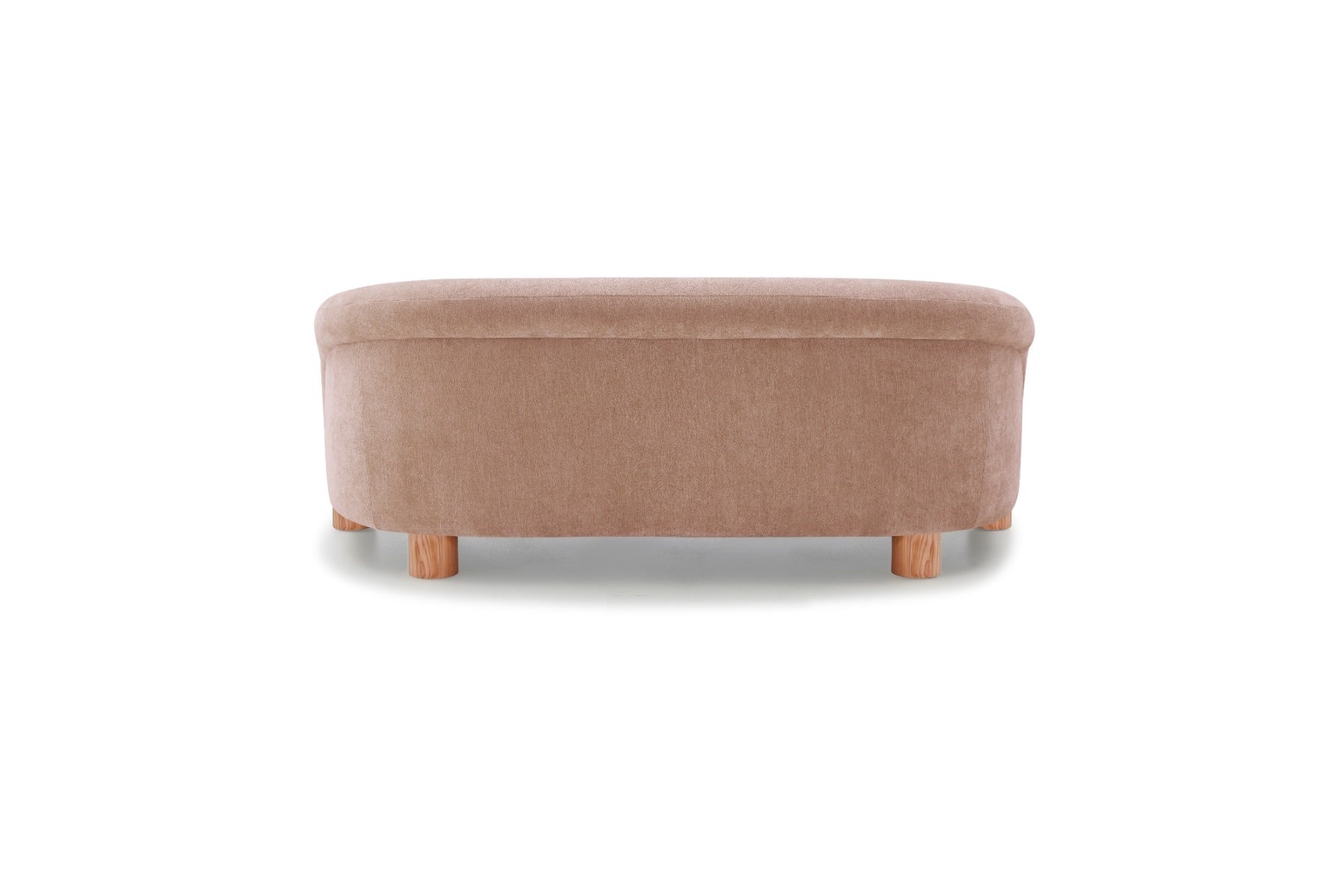 Sofa 2,5C Oliva con Cojín Lumbar Rosado