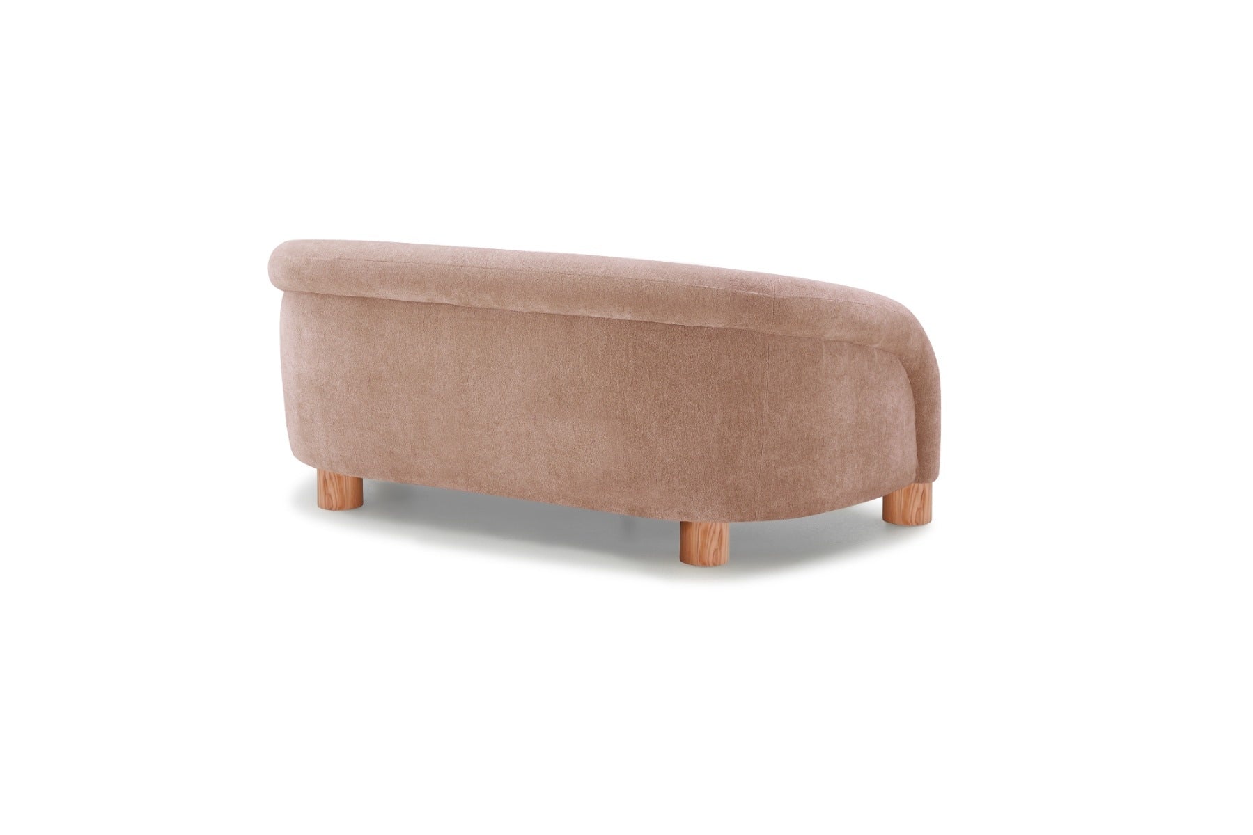 Sofa 2,5C Oliva con Cojín Lumbar Rosado