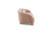 Sofa 2,5C Oliva con Cojín Lumbar Rosado