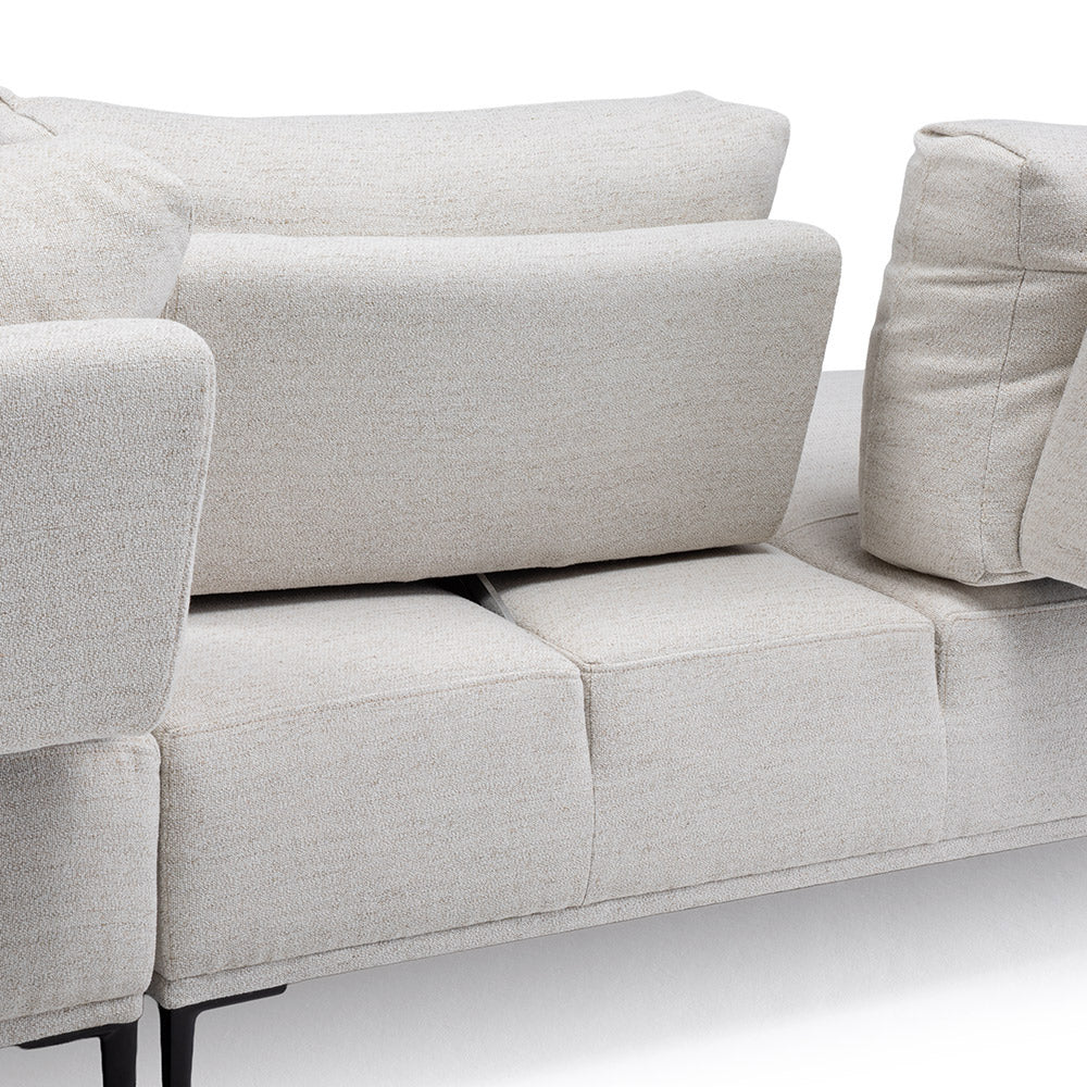Sofa Seccional Aurus Crudo Izquierdo