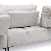 Sofa Seccional Aurus Crudo Izquierdo