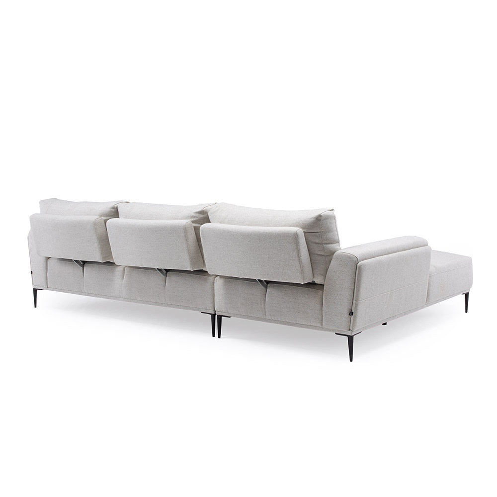 Sofa Seccional Aurus Crudo Izquierdo