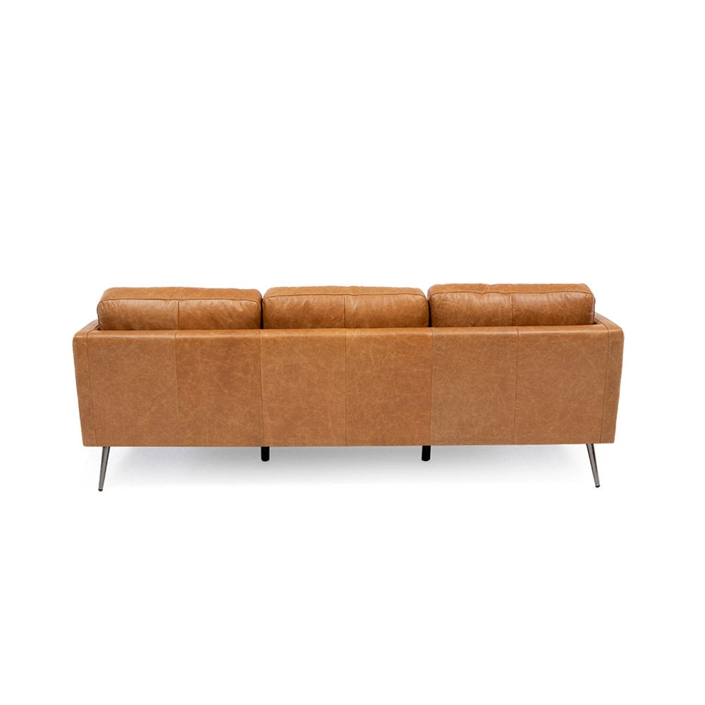 Sofa 3C Tesa Cuero Camel