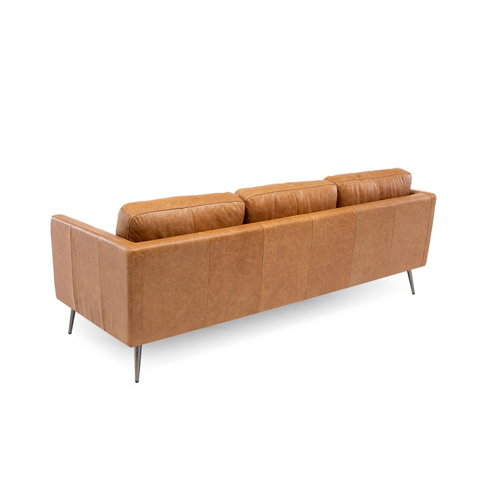 Sofa 3C Tesa Cuero Camel