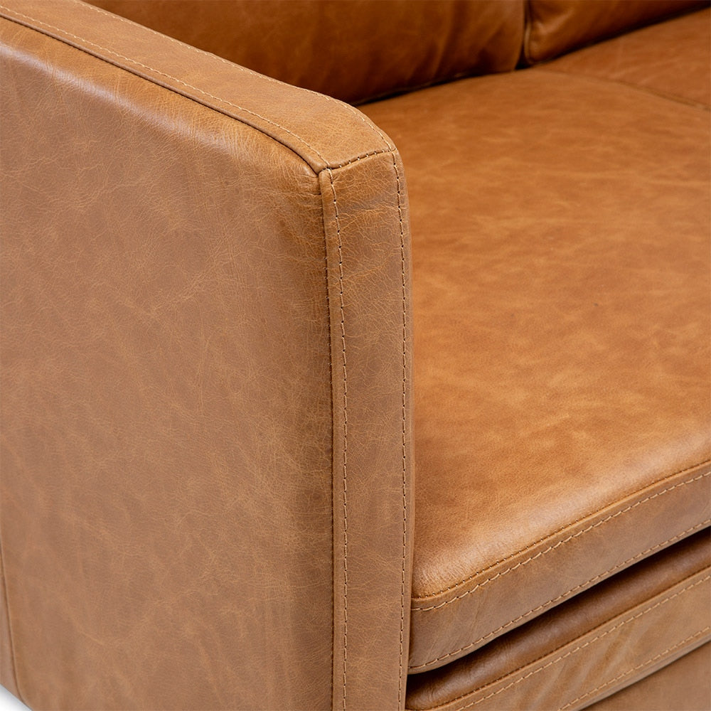 Sofa 3C Tesa Cuero Camel