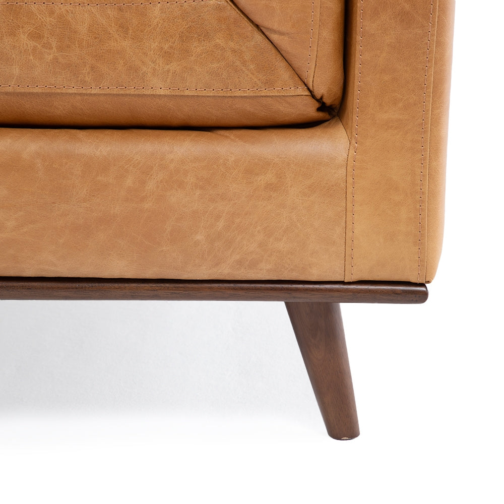 Sofa Cuero 3C Neel Camel
