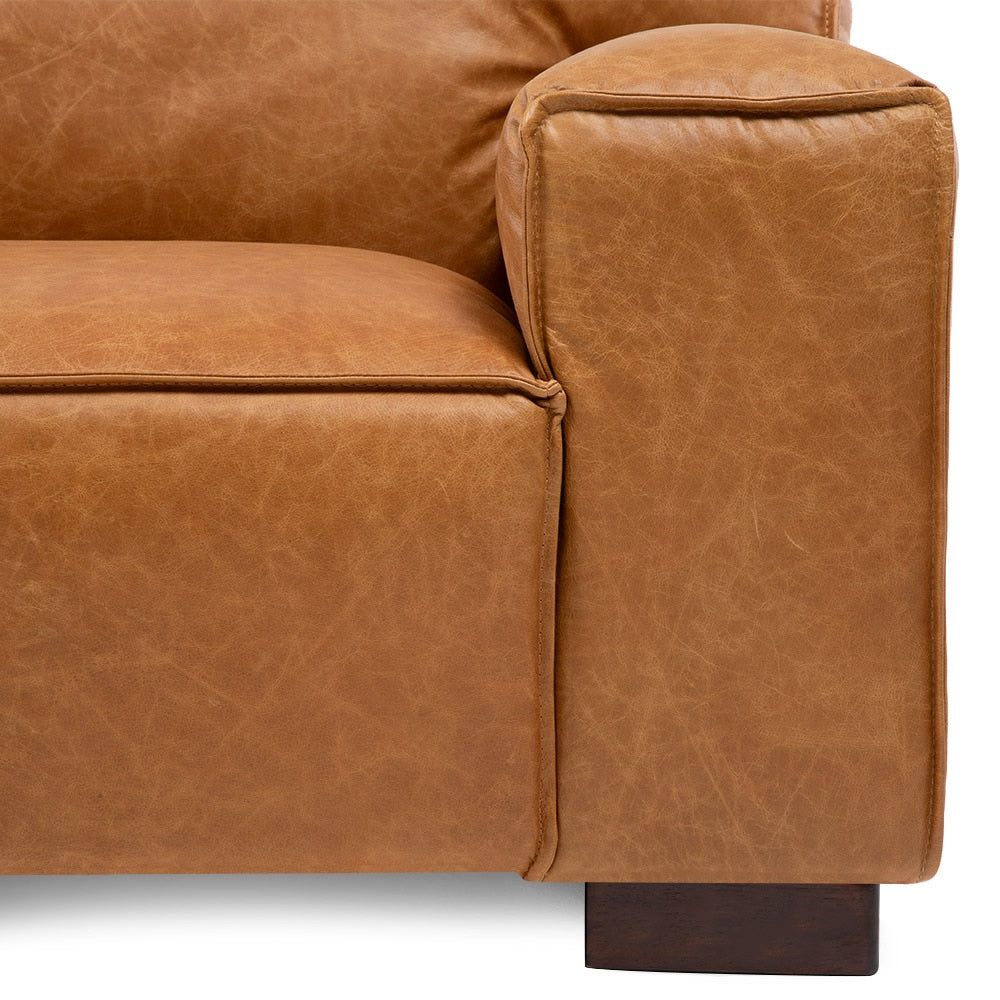 Sofa Cuero 3C Ayme Camel